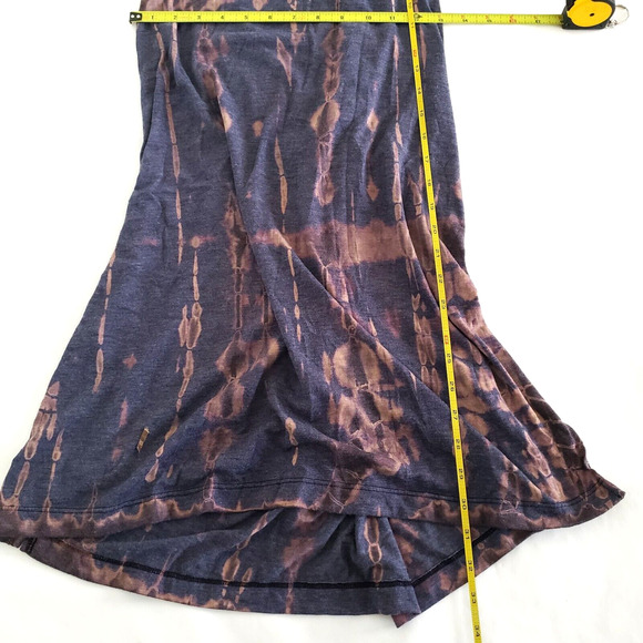 Maronie SIZE M Blue Sleeveless Cross Back Casual Summer Dress Open Side MADE USA - Picture 9 of 10